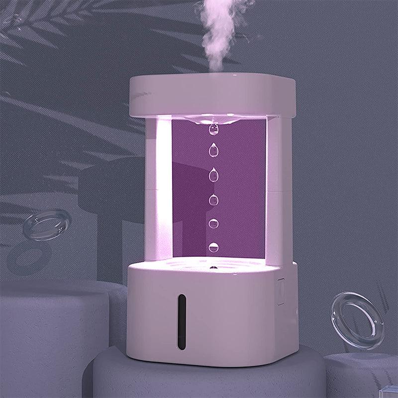 Anti-Gravity Water Drop Humidifier - Quiet 580ML Mist Spray for Home & Office - Lukoso