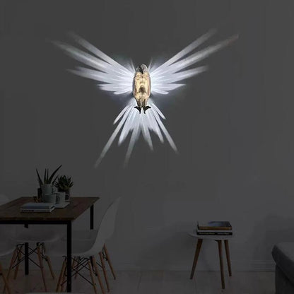 3D Printed Eagle Wall Lamp - Modern Home Decor Sconce - Lukoso